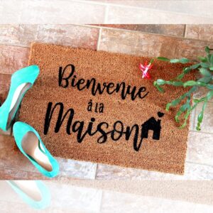 Paillasson Bienvenue a la maison design exterieur