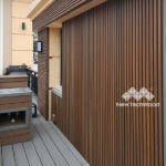 Bois ajoure en composite mur Design exterieur Newtechwood