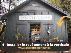 4 - Installer le revêtement à la verticale