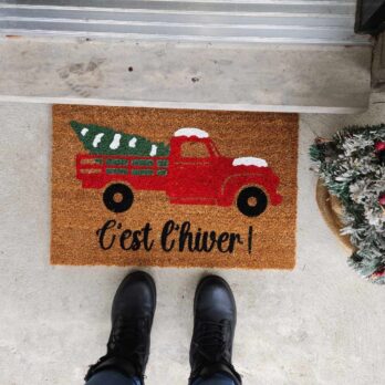 Paillasson hiver photo cliente