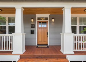 Porte entree en bois Design exterieur
