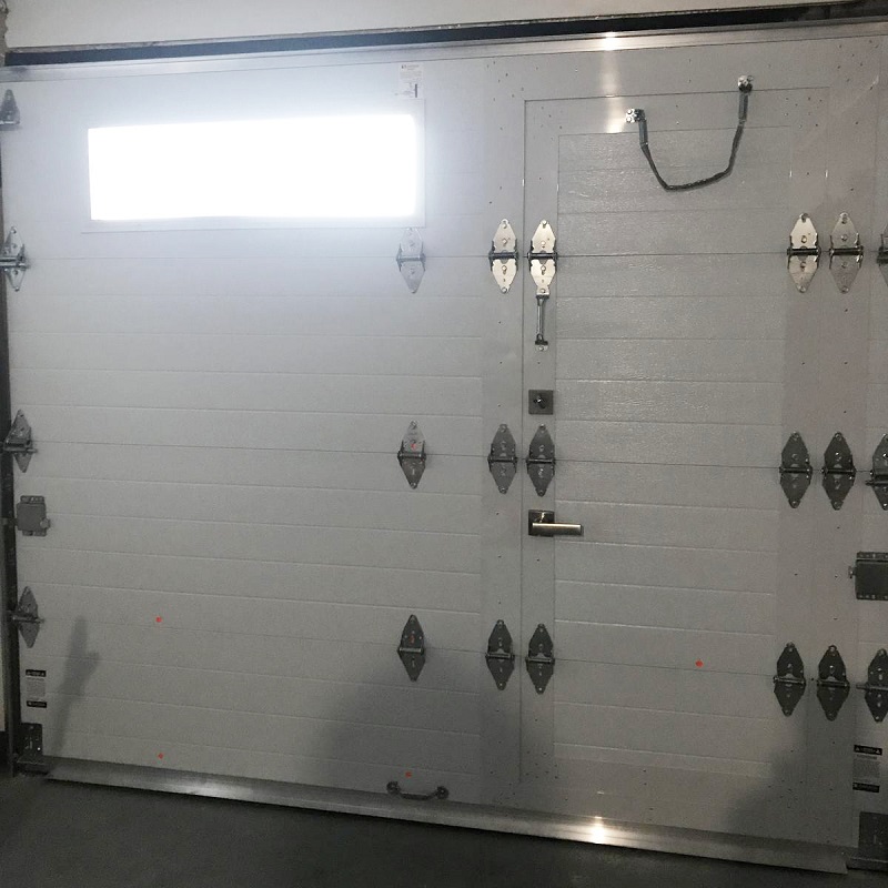 Porte de garage avec porte integree interieur