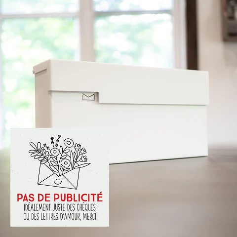 Sticker pour facade de boîte aux lettres, Champ de lavande