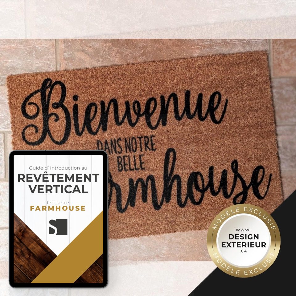 Combo Paillasson Farmhouse et Guide Farmhouse Maison Farmhouse revêtement blanc exclusif