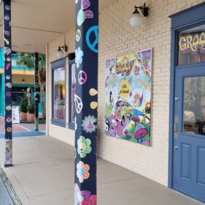 Groovy colonnes peace and love Old Town Kissimmee Floride