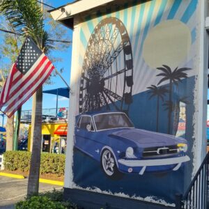 Old Town Kissimmee Floride affiche voiture
