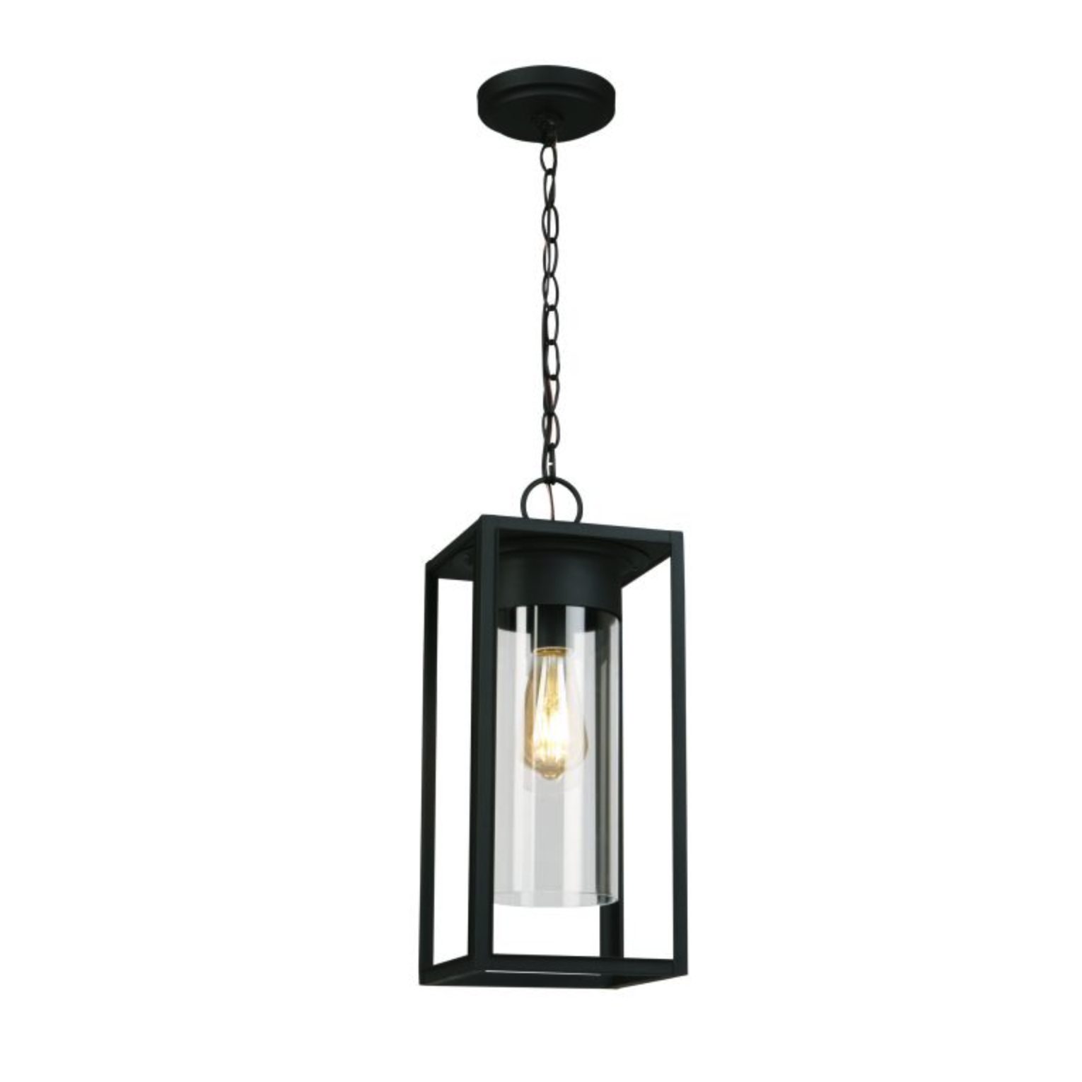 Lumenco Lumiere suspendue exterieure noire Walker Hill Design Exterieur