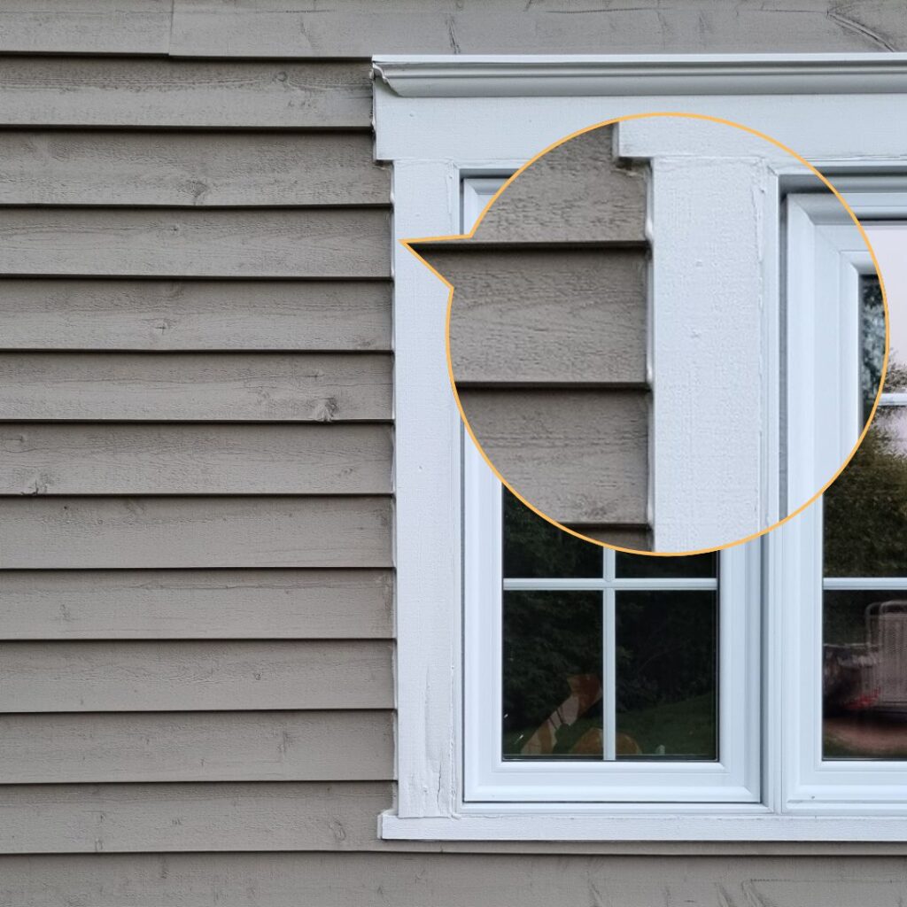 Fenêtre mauvaise couleur caulking