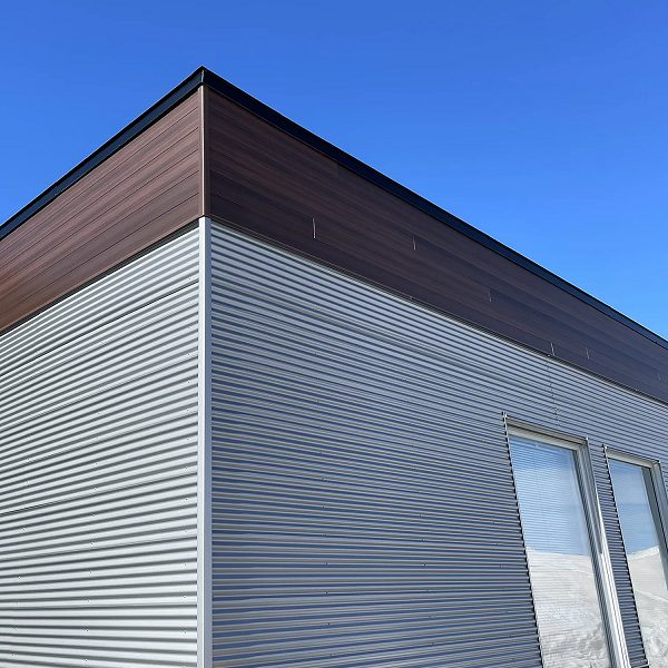 Rialux Titan aluminium corrugué argent mat