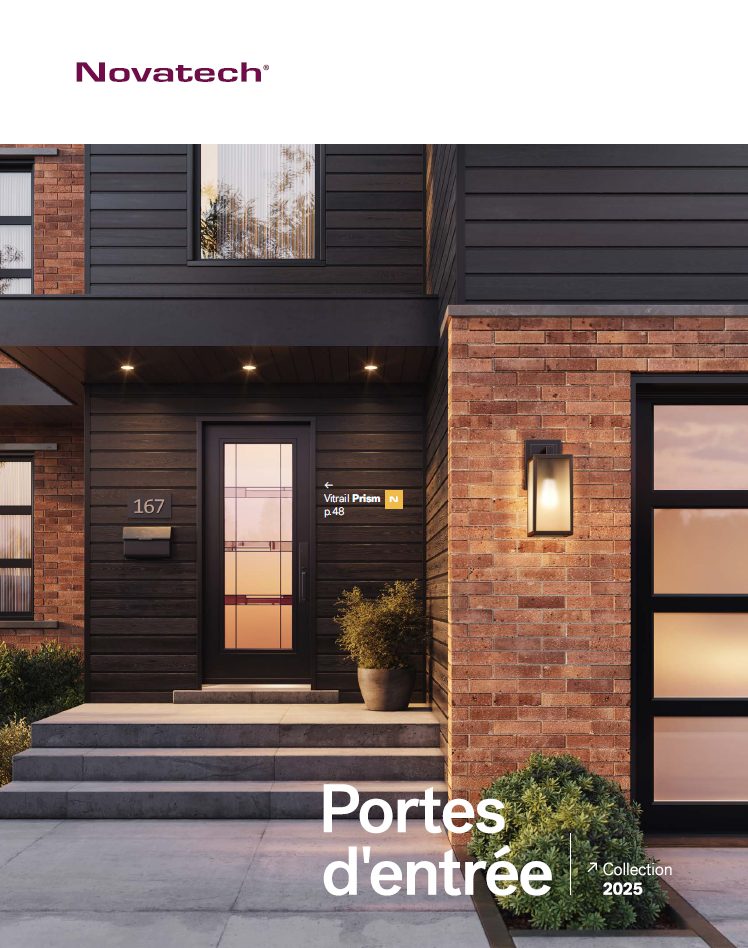 Novatech 2025 catalogue portes extérieures design extérieur