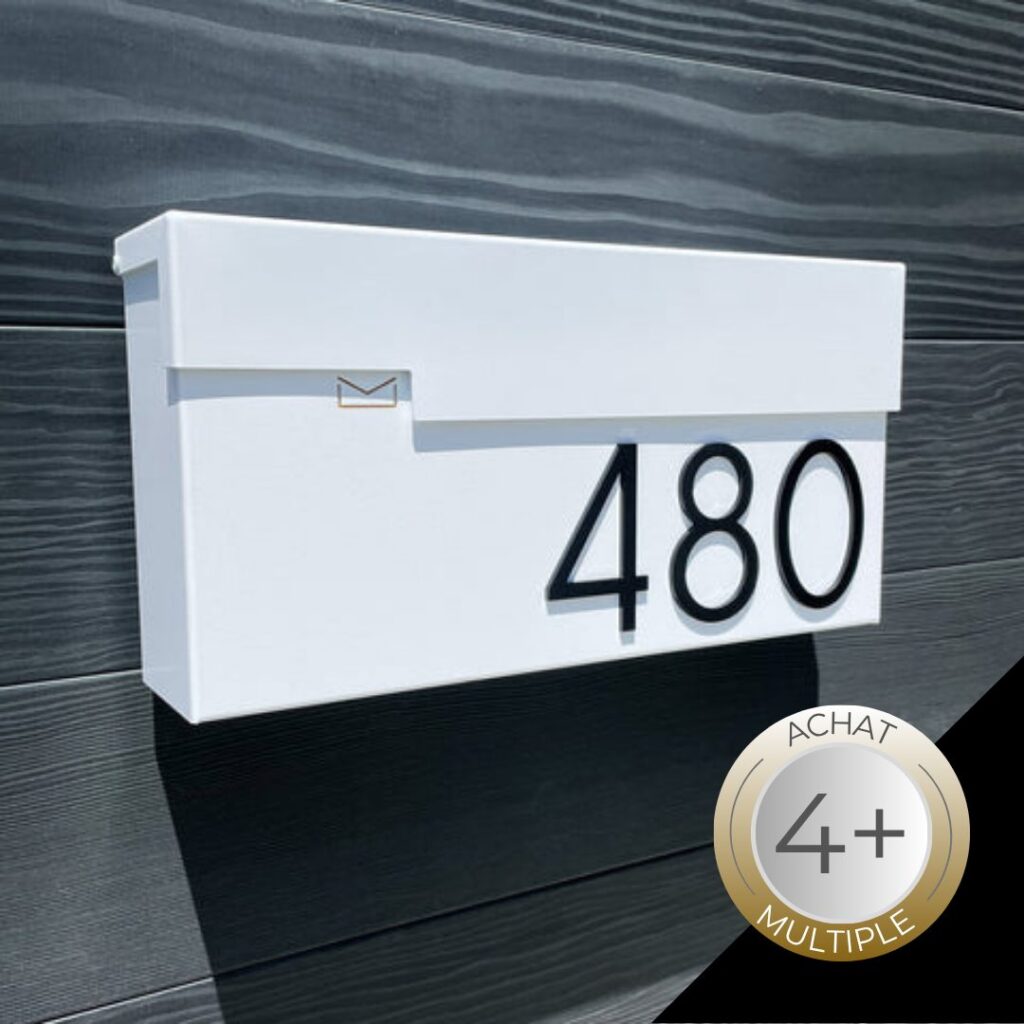 Boîte aux lettres urbaine avec adresse promo livraison gratuite achat multiple