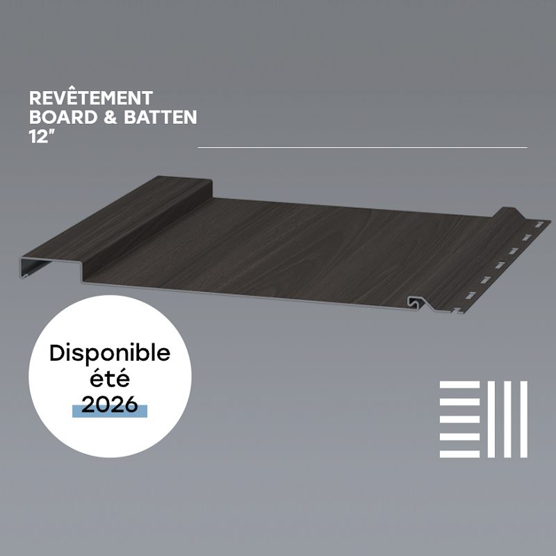 Aluzion revetement board and batten 12 pouces nouveauté été 2026